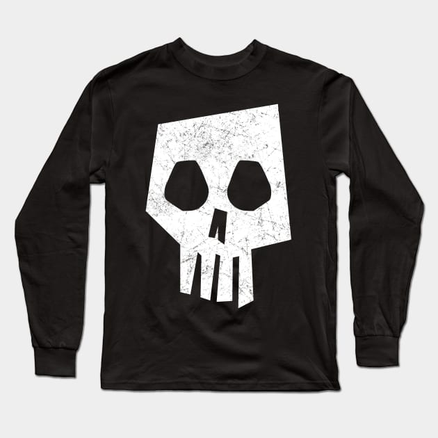 Skull Long Sleeve T-Shirt by tommartinart